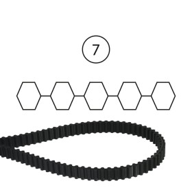 Cinghia dentata tc 122 - c520312 - tecno garden