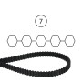 Cinghia dentata tc 122 - c520312 - tecno garden