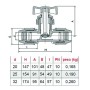 Raccordo plasson con valvola - pn 16 25 - 
