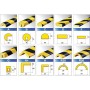 Profilo Antiurto Segnaletico Tipo D 1 m Giallo Nero 50x20