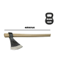 Scure Rinaldi Art. 303 500 g con Manico in Legno Acciaio Forgiato