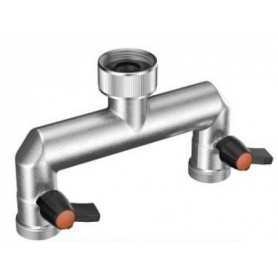 Presa rubinetto 2 vie   claber - 9601 ottone - 3/4 - 3/4 metal-jet