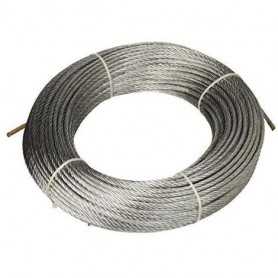 Fune acciaio 133 fili - diam.  6 x 25mt