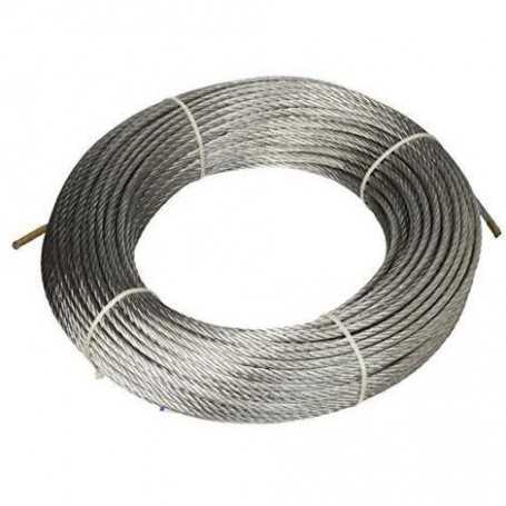 Fune acciaio 133 fili - diam.  6 x 25mt
