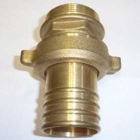 Portagomma diritto - m 1"1/2x40 - 3 pz.- ottone