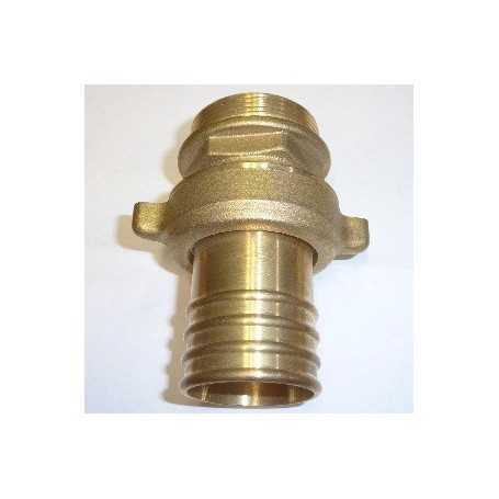 Portagomma diritto - m 1"1/2x40 - 3 pz.- ottone