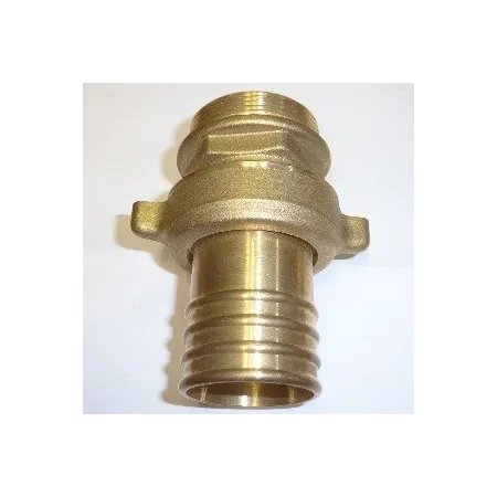 Portagomma diritto - m 1"1/2x40 - 3 pz.- ottone
