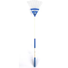 Scopa foglie - denti piatti - c/manico supergrip