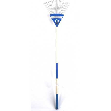 Scopa foglie - denti piatti - c/manico supergrip
