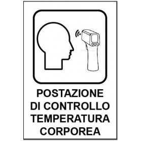 Segnaletica covid 19 - 31 x 21 - controllo temperatura (fig.88)