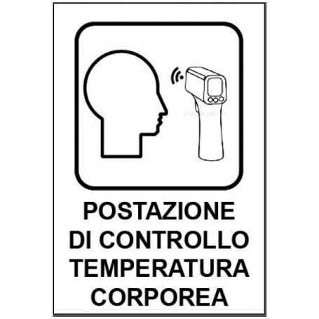 Segnaletica covid 19 - 31 x 21 - controllo temperatura (fig.88)