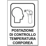 Segnaletica covid 19 - 31 x 21 - controllo temperatura (fig.88)