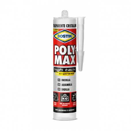 Bostik poly max high tack - gr.300 cartuccia - trasparente