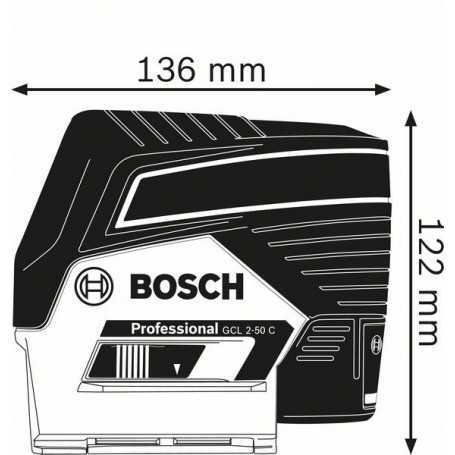 Livella laser            bosch - gcl 2-50 g - con treppiede