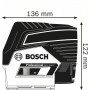Livella laser            bosch - gcl 2-50 g - con treppiede