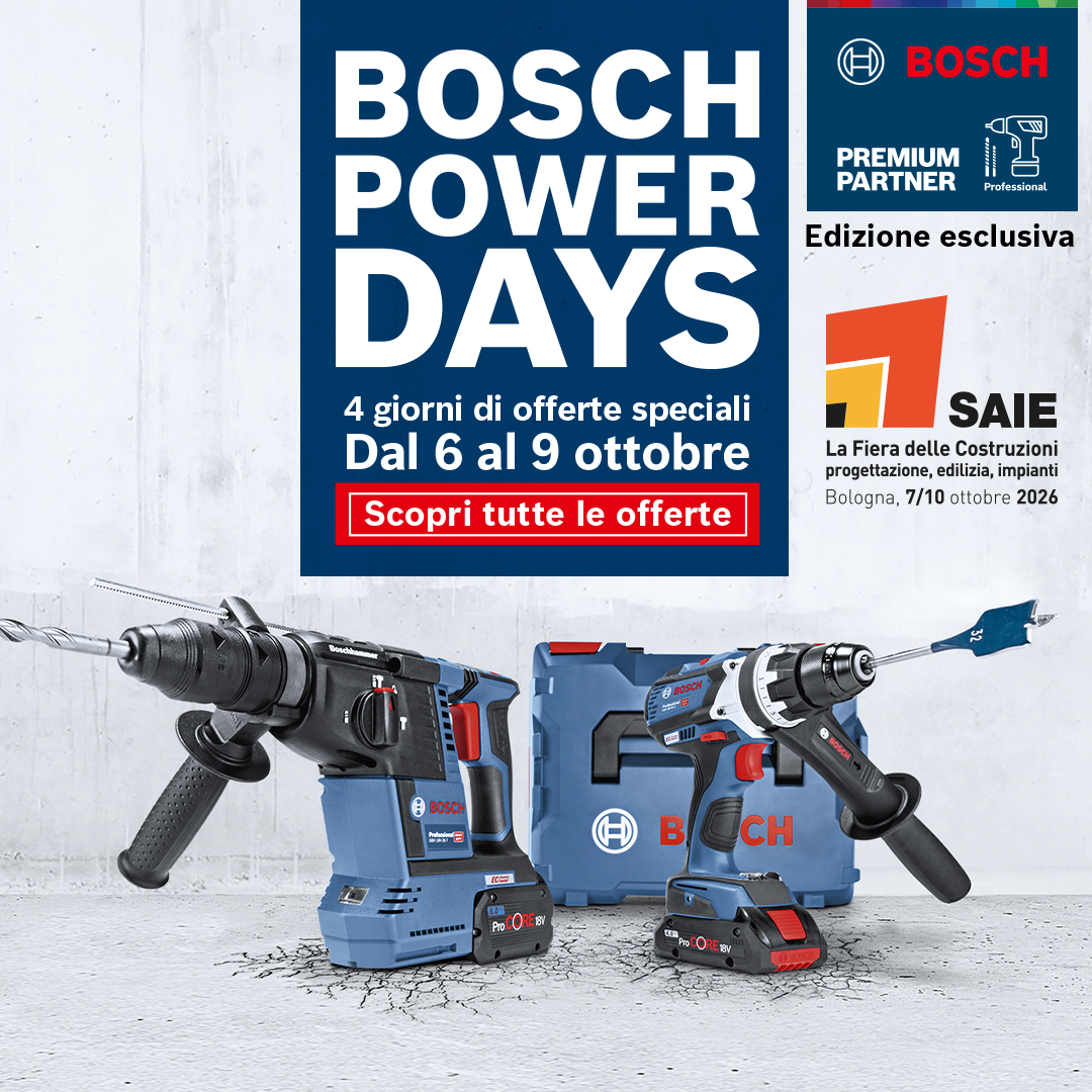 Bosch Power Days - promozione utensili Bosch